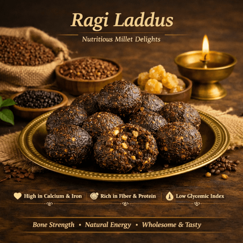 Ragi Laddus 6 Nos